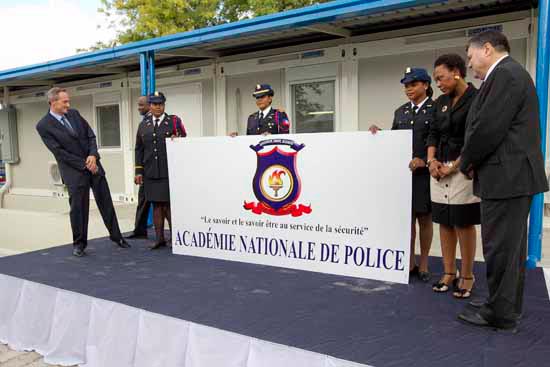 L’Académie Nationale de Police inaugure ses nouveaux bâtiments temporaires