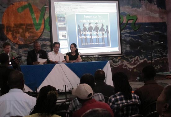 Cap-Haitien : fin du forum de renforcement des capacités de la société civile