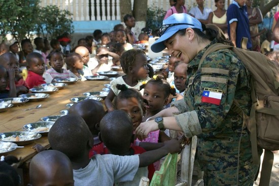 Le contingent chilien organise une journée récréative pour 700 enfants du Cap Haïtien