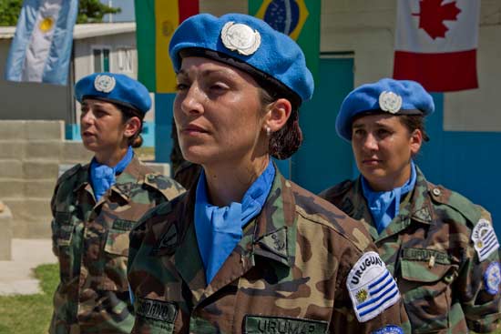 930 Casques bleus uruguayens décorés de la Médaille des Nations Unies