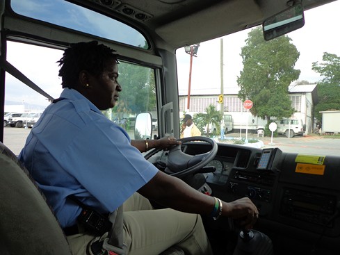 Portrait: MINUSTAH’s female bus driver 