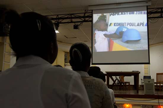 Journée des Nations Unies : la MINUSTAH face aux questions des écoliers haïtiens