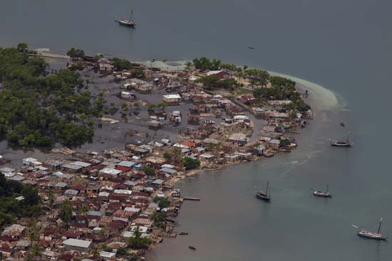 Tempête Sandy : Inondations dans le Sud, la MINUSTAH mobilisée aux côtés des Haïtiens