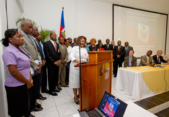 Haïti lance son Plan d’élimination du choléra