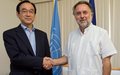The Head of MINUSTAH and a high-level Japanese delegation discuss Japan's participation in the stabilization of Haiti 