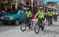 Les Cayes – equipped with a Brigade of Police on bikesLa ville des Cayes dotée de sa brigade de policiers à vélos