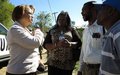 La Chef de la MINUSTAH renouvelle son soutien aux autorités du Centre